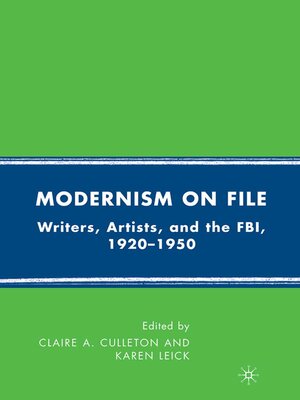 cover image of Modernism on File